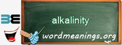 WordMeaning blackboard for alkalinity
